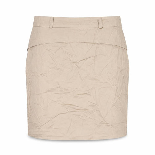 Collection LOB Women Beige UK 12 Pencil Knee Length Cotton Skirt