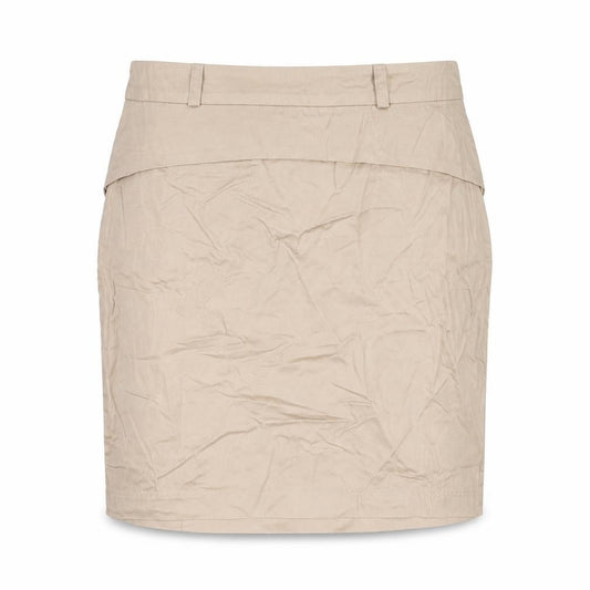Collection LOB Women Beige UK 12 Pencil Knee Length Cotton Skirt