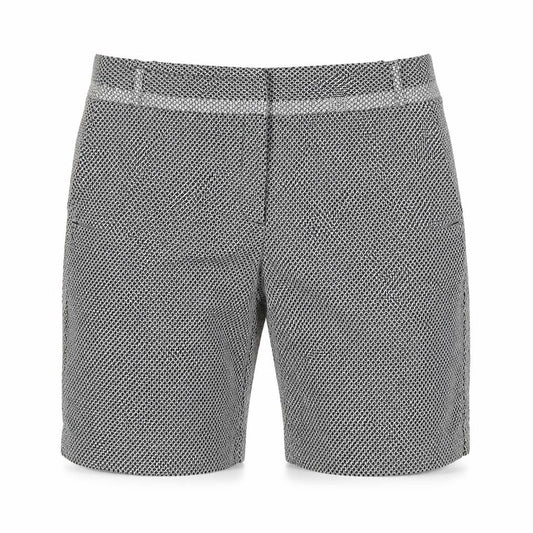 River Island Women’s Black White Geometric Bermuda Shorts UK 12
