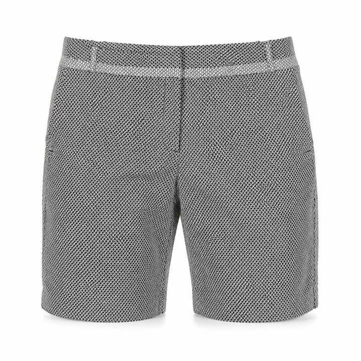 River Island Women’s Black White Geometric Bermuda Shorts UK 12