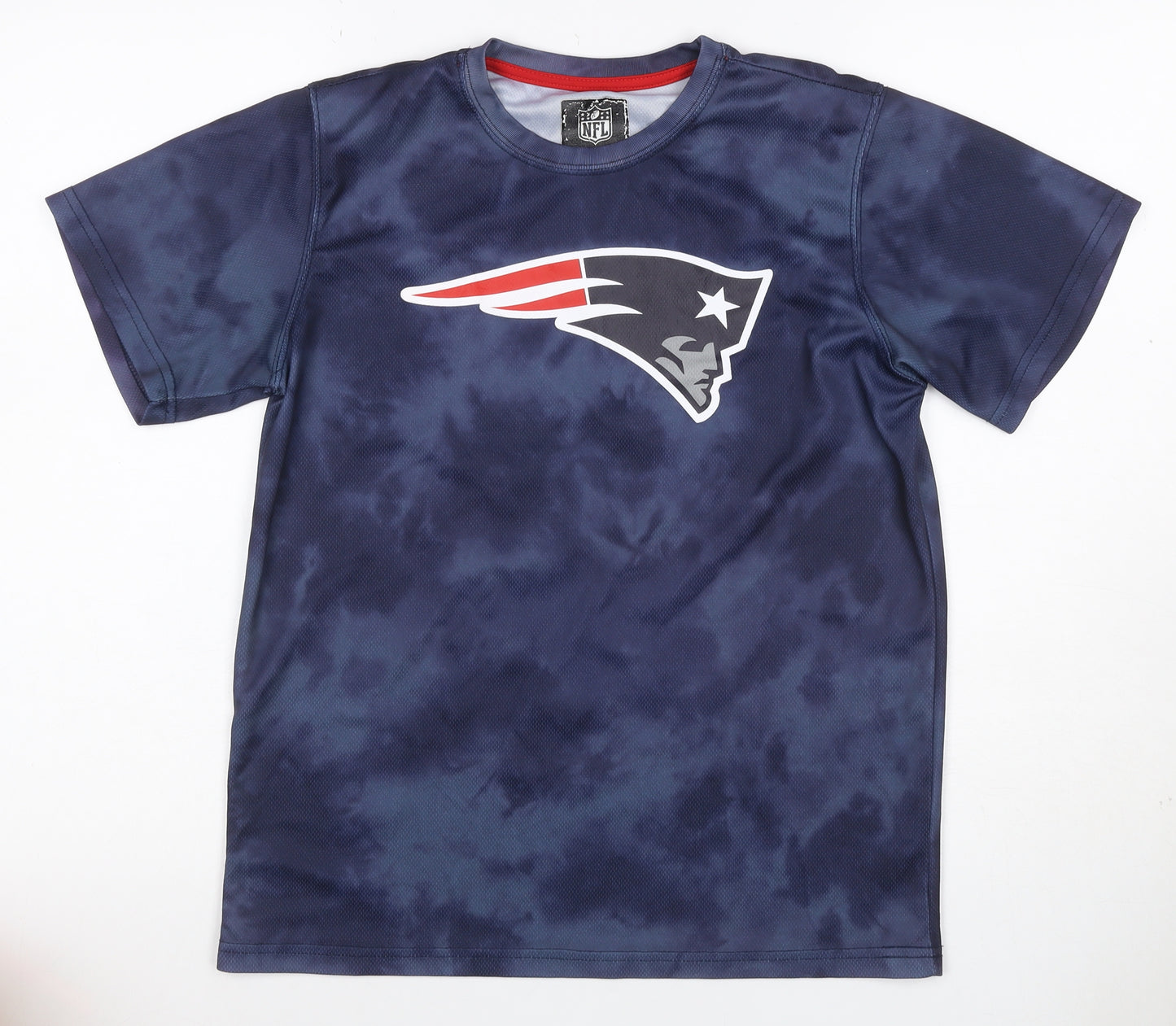 NFL New England Patriots Boys Blue XL 18-20 Graphic Jersey T-Shirt