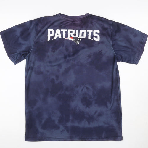 NFL New England Patriots Boys Blue XL 18-20 Graphic Jersey T-Shirt