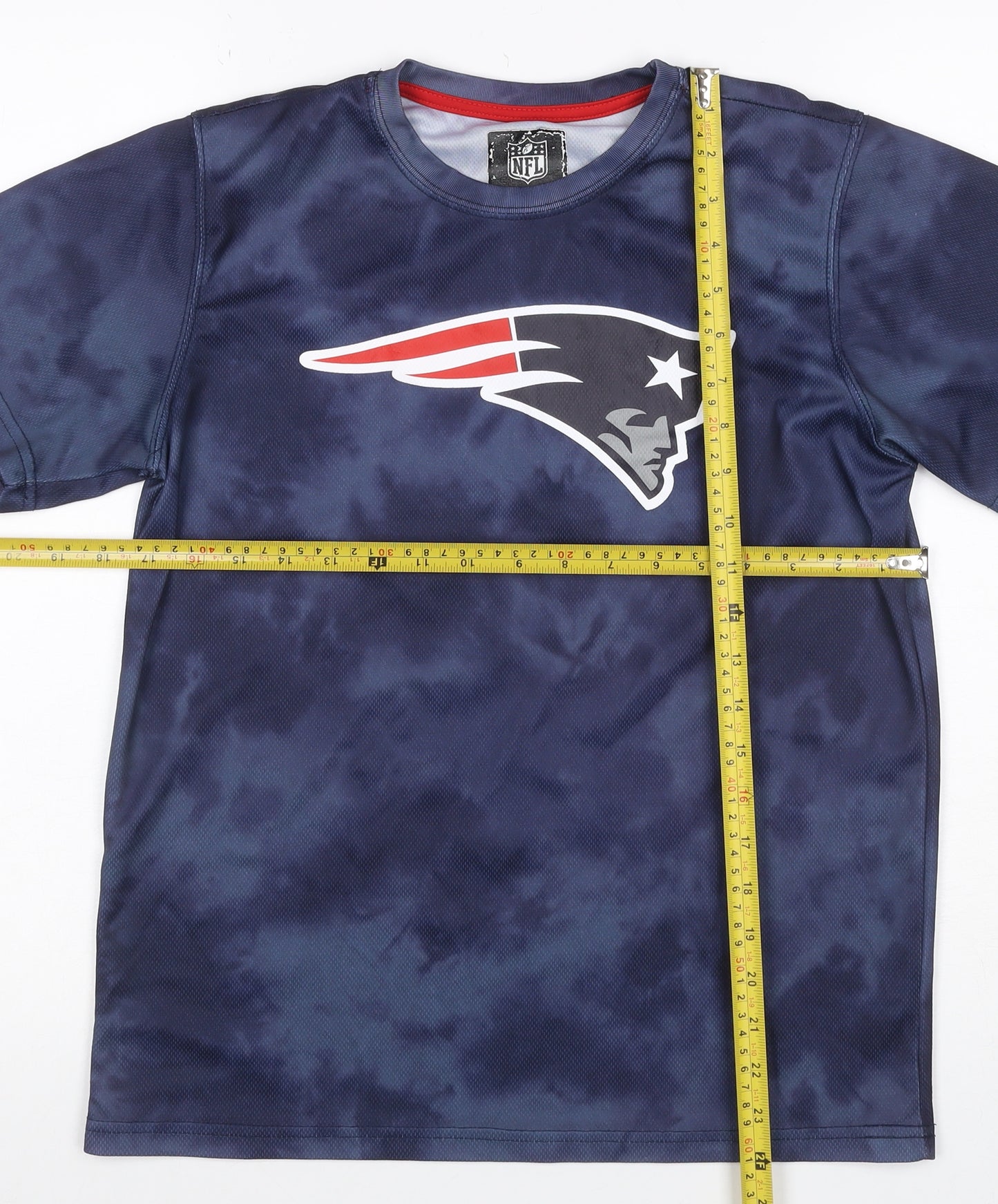 NFL New England Patriots Boys Blue XL 18-20 Graphic Jersey T-Shirt