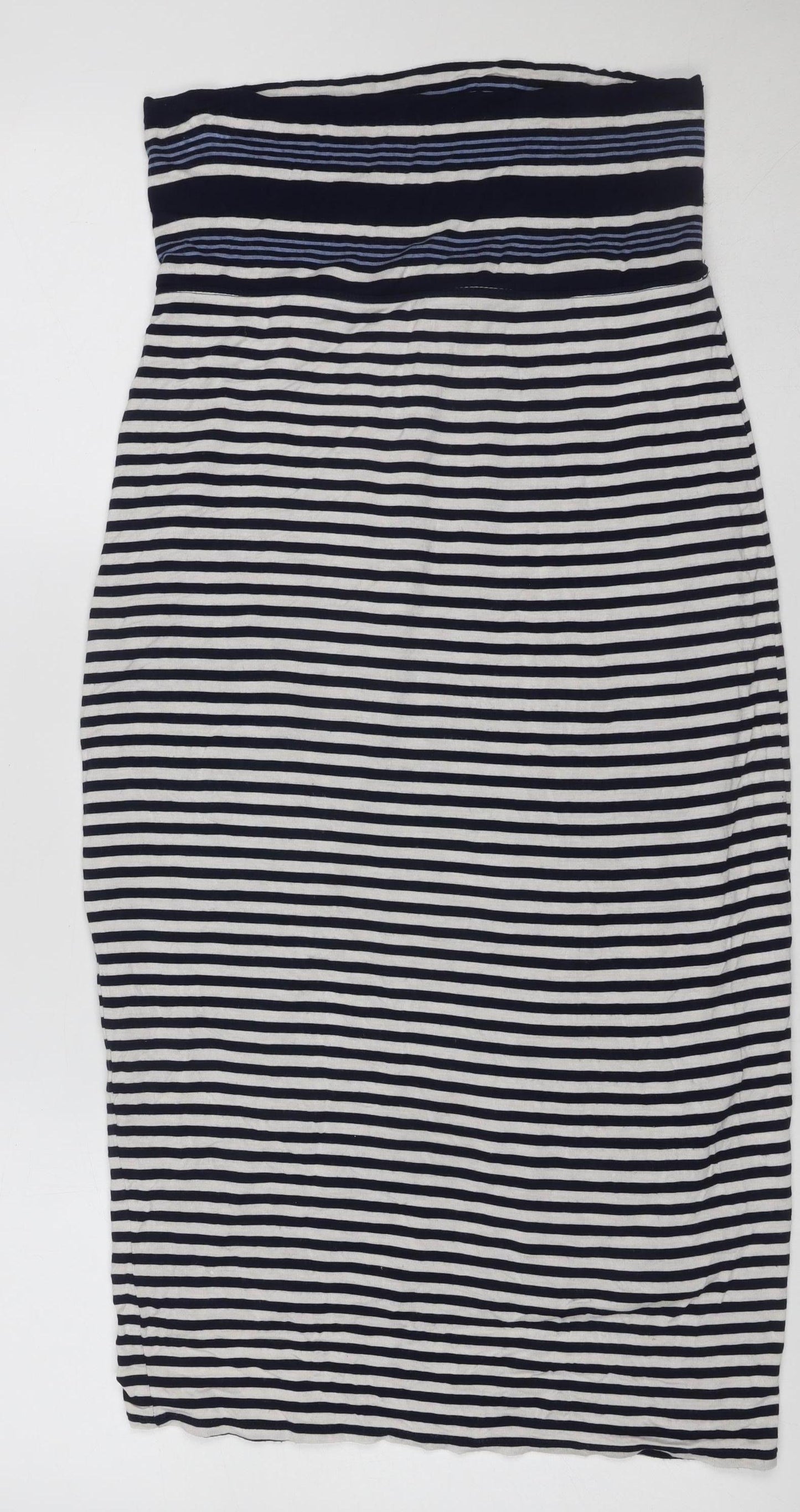 Max Studio Women’s Multicoloured Striped Bodycon Strapless Dress XS
