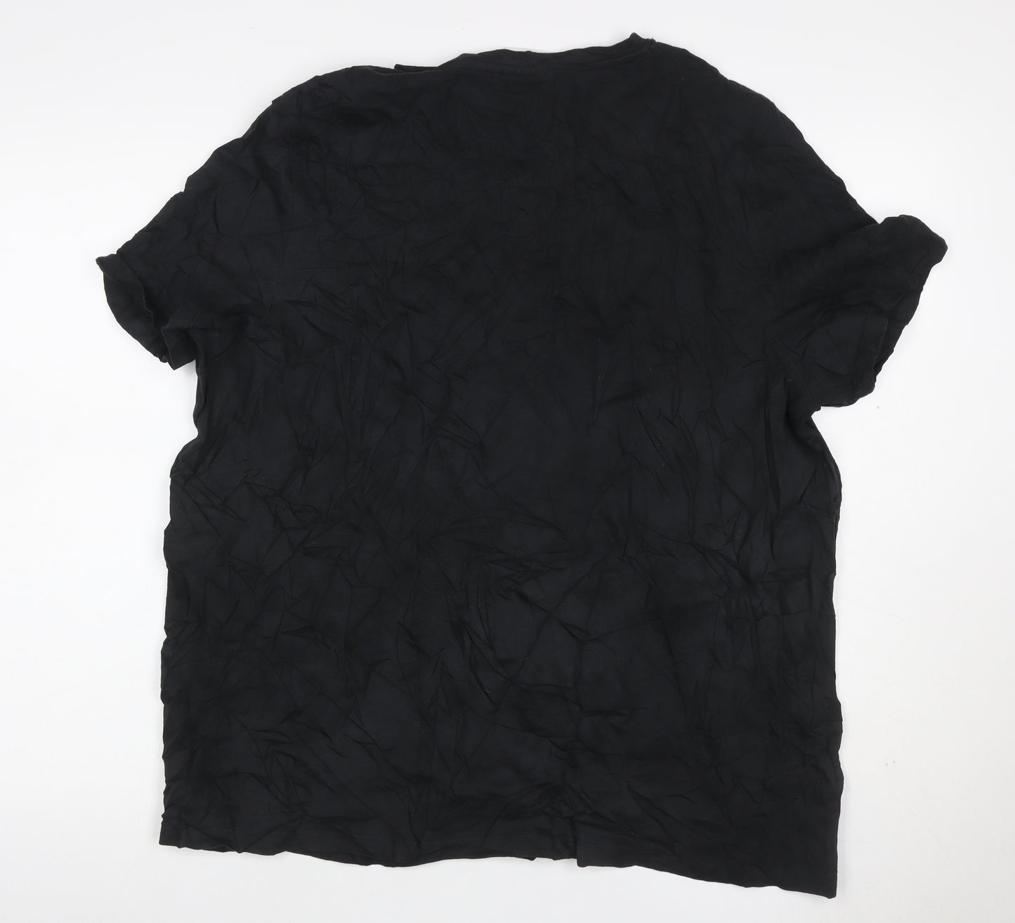 Slazenger Men’s Black 2XL V-Neck Short Sleeve Cotton T-Shirt