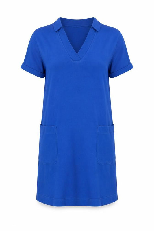 Front view of Next Women’s Blue UK 14 Knee Length Jumper Dress Pockets