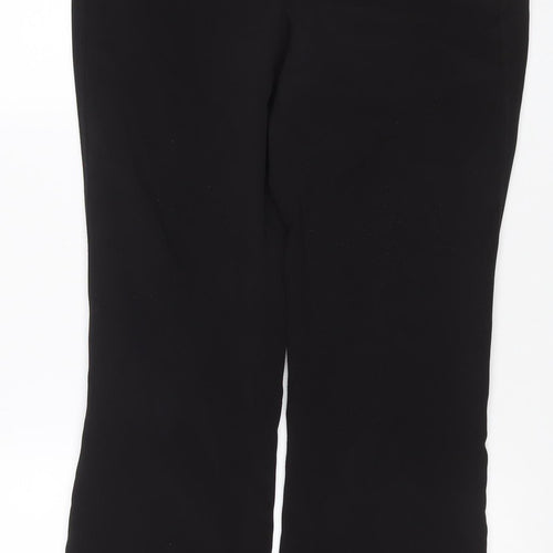Next Women's Black UK 10 Long Bootcut Stretch Trousers Pockets
