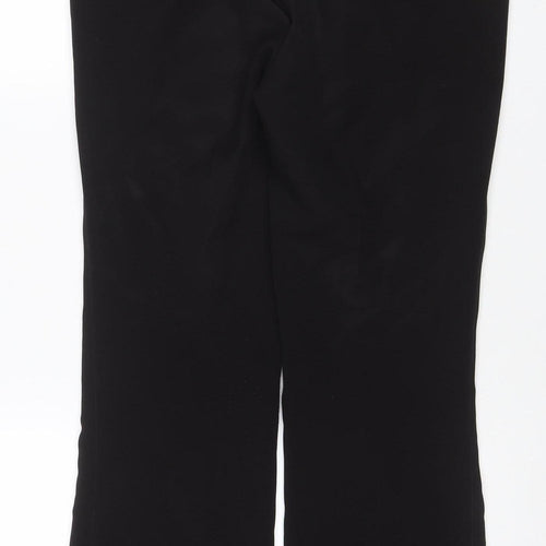 Next Women's Black UK 10 Long Bootcut Stretch Trousers Pockets