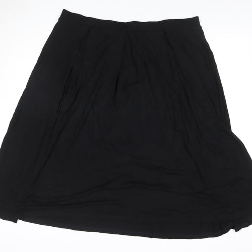 ASOS Women’s Black UK 22 Plus Midi A-Line Stretch Skirt
