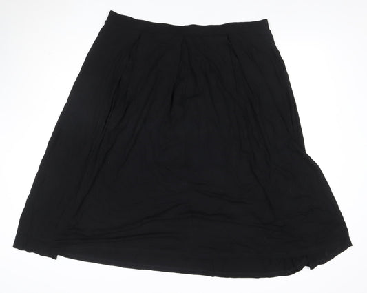 ASOS Women’s Black UK 22 Plus Midi A-Line Stretch Skirt