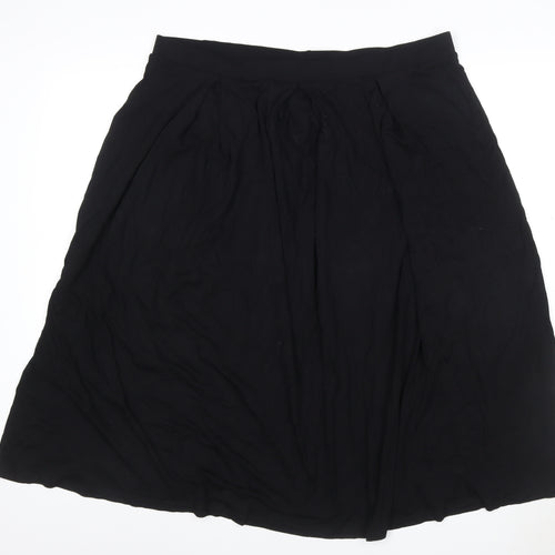 ASOS Women’s Black UK 22 Plus Midi A-Line Stretch Skirt