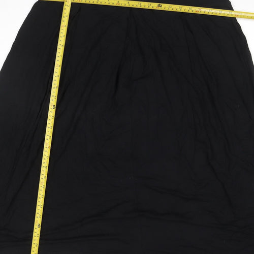 ASOS Women’s Black UK 22 Plus Midi A-Line Stretch Skirt