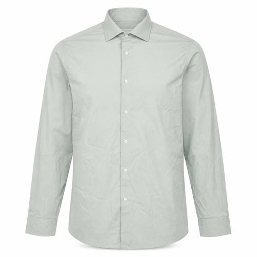 Next Men Green 16.5 Slim Fit Cotton Long Sleeve Button-Up Shirt