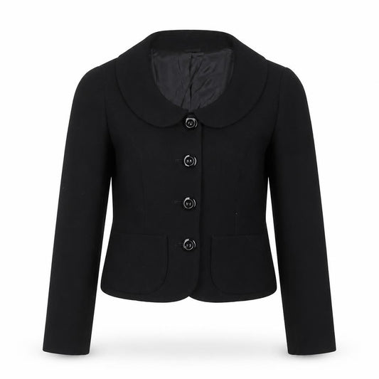 Hobbs Women’s Black UK 8 Virgin Wool Tailored Blazer Jacket