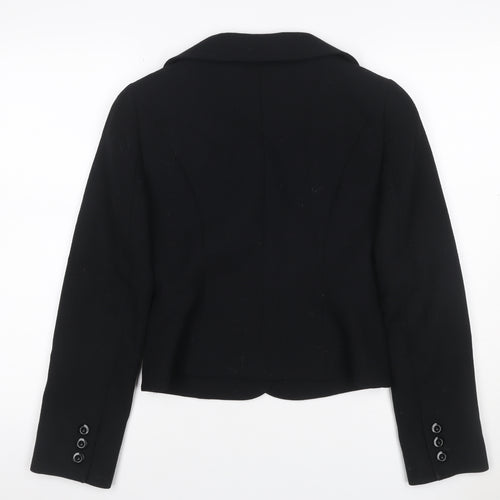 Hobbs Women’s Black UK 8 Virgin Wool Tailored Blazer Jacket