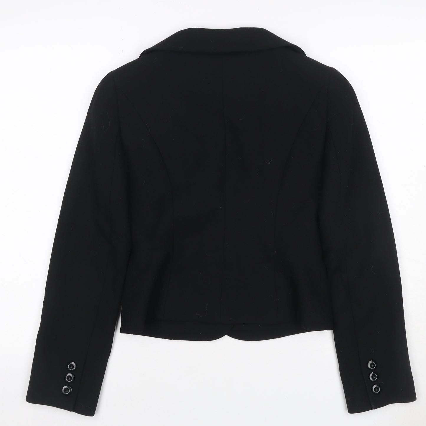 Hobbs Women’s Black UK 8 Virgin Wool Tailored Blazer Jacket