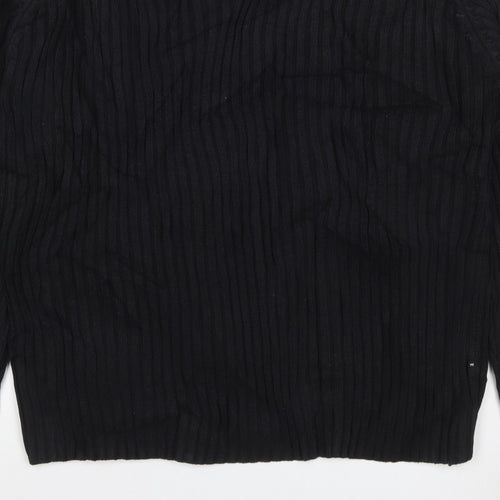 Next Men’s Black XL Cable Knit V-Neck Pullover Jumper