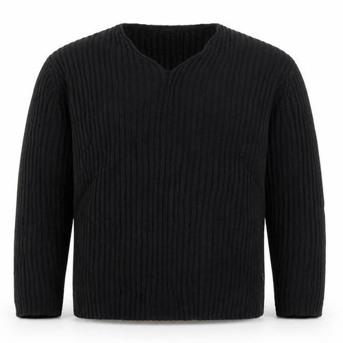Next Men’s Black XL Cable Knit V-Neck Pullover Jumper