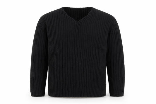 Next Men’s Black XL Cable Knit V-Neck Pullover Jumper