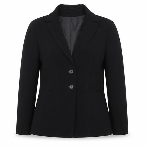 Fellini Women Black UK 10 Two Button Tailored Lined Blazer Jacket