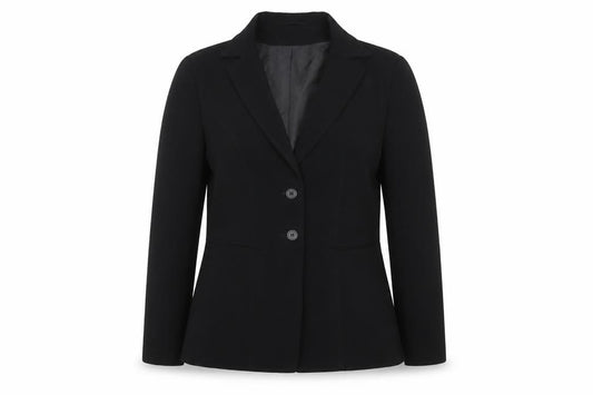 Fellini Women Black UK 10 Two Button Tailored Lined Blazer Jacket