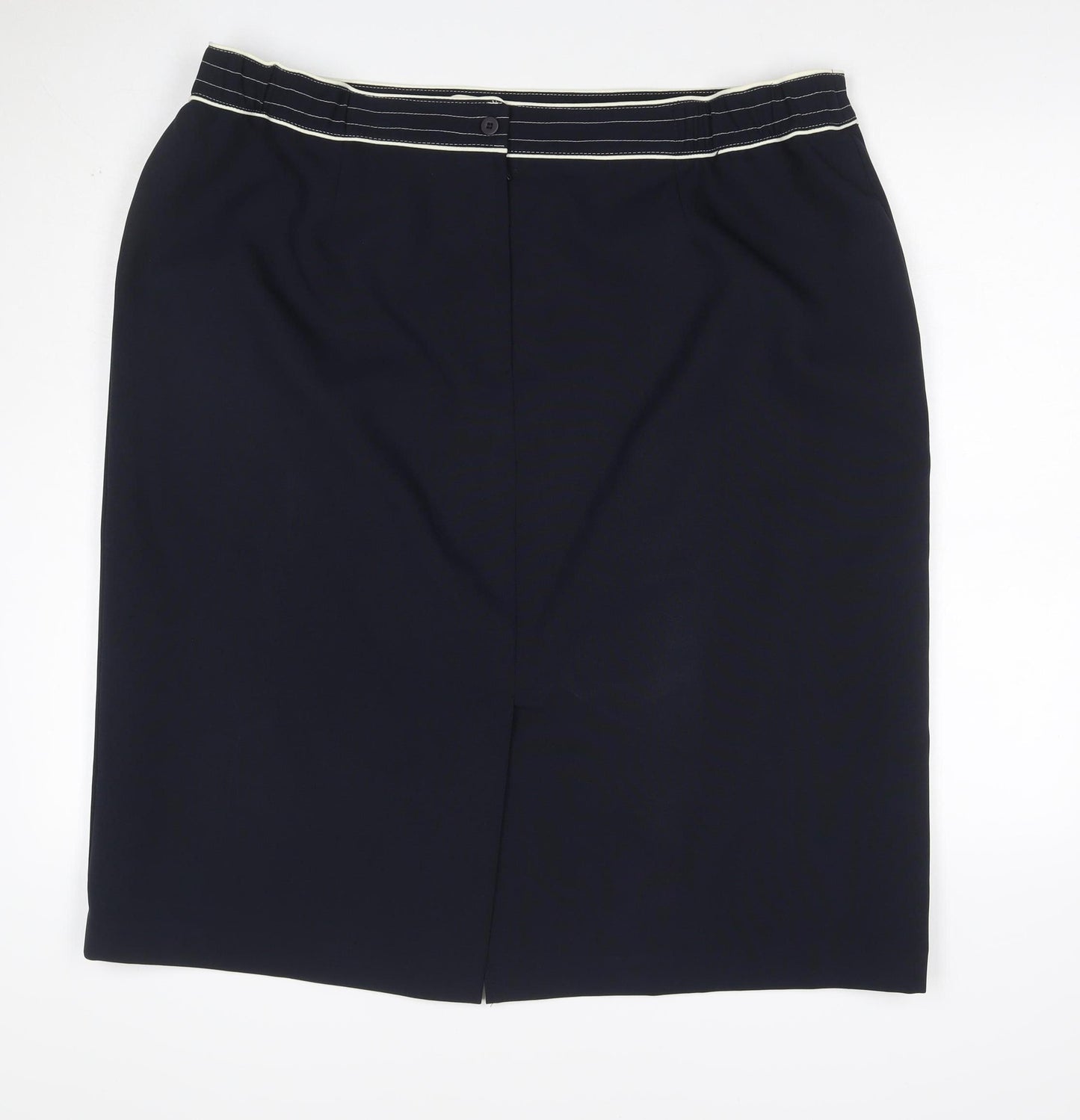 Classics Women’s Black UK 24 Pencil Knee Length Lined Skirt
