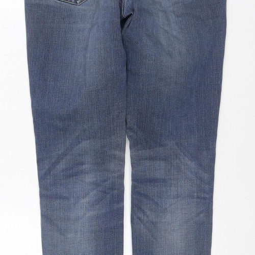 Uniqlo Women’s Blue Size 25 Skinny Mid Rise Stretch Ankle Zip Jeans