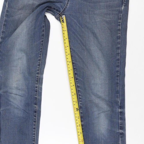 Uniqlo Women’s Blue Size 25 Skinny Mid Rise Stretch Ankle Zip Jeans