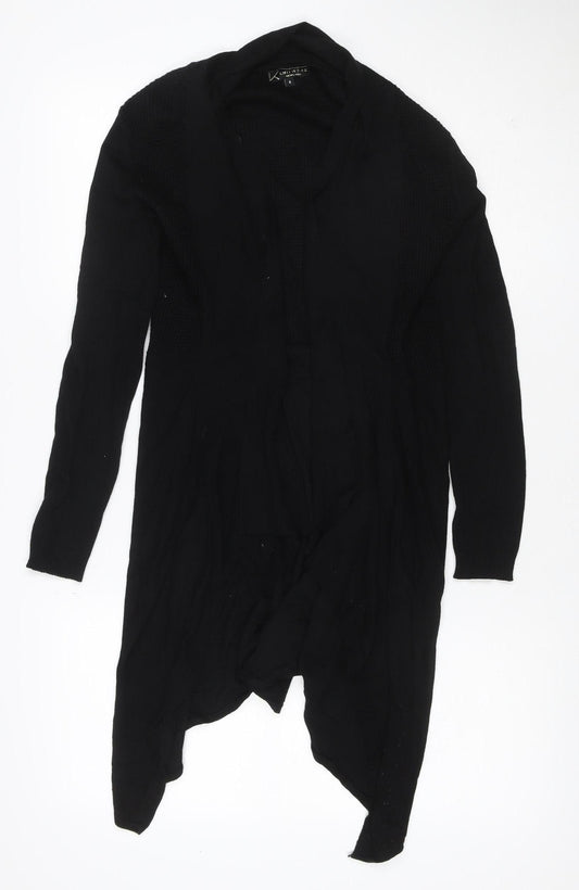 Knitwear New York Women’s Black Size 8 Open Drape Cardigan Knit