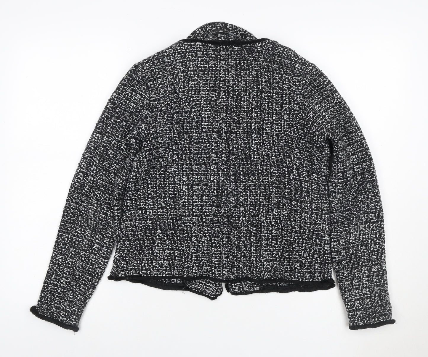 Dorothy Perkins Women Black White UK 12 Tweed Blazer Workwear