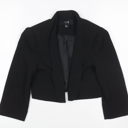 XXI Women Black S Tuxedo Blazer Shawl Lapel Lined Tailored