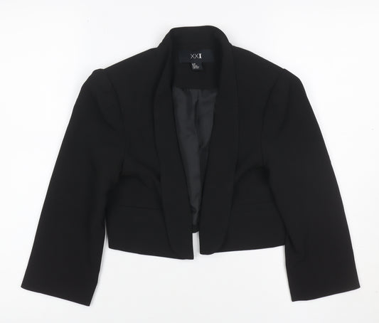 XXI Women Black S Tuxedo Blazer Shawl Lapel Lined Tailored