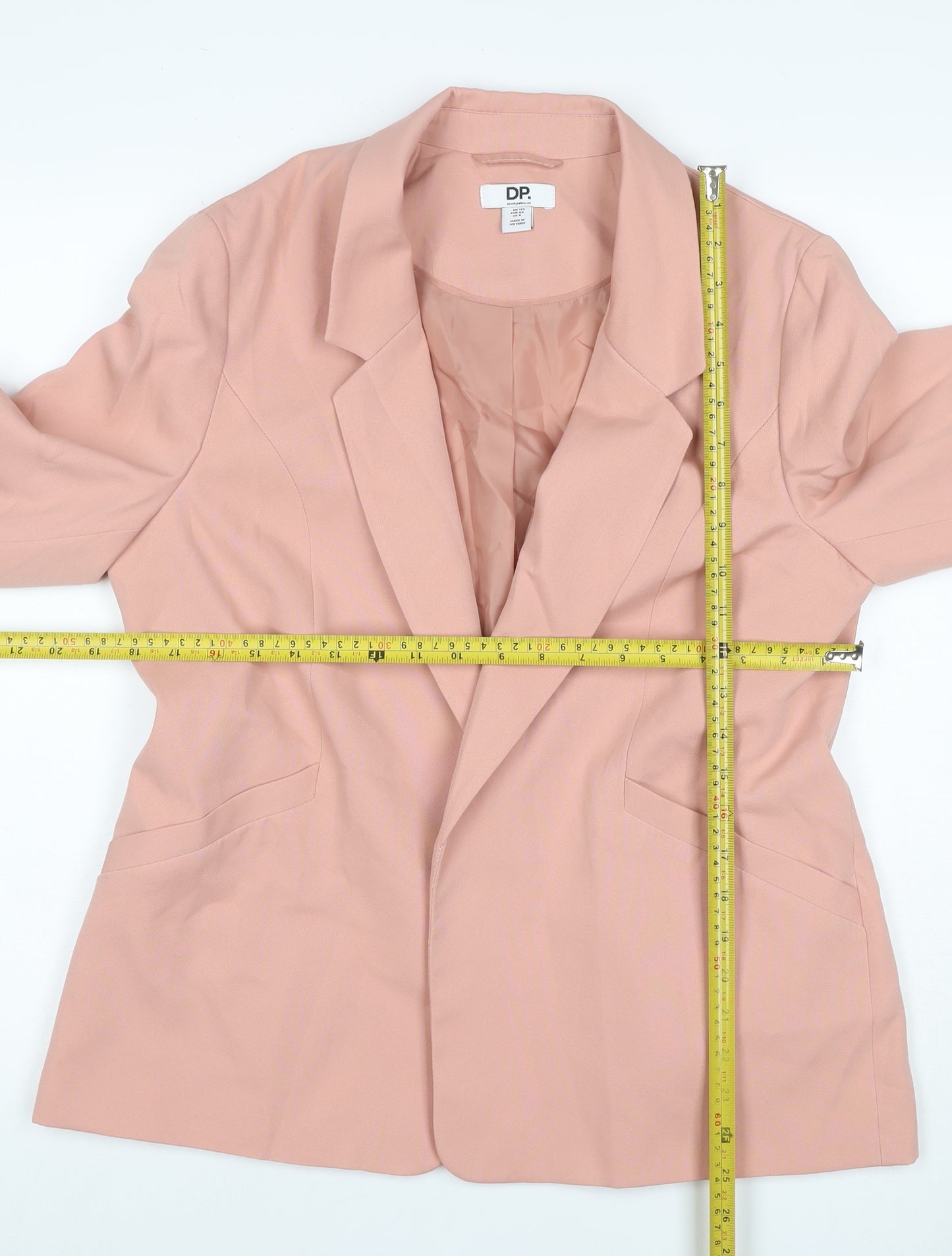 Dorothy Perkins Women’s Pink UK 12 Tailored Lined Blazer Jacket