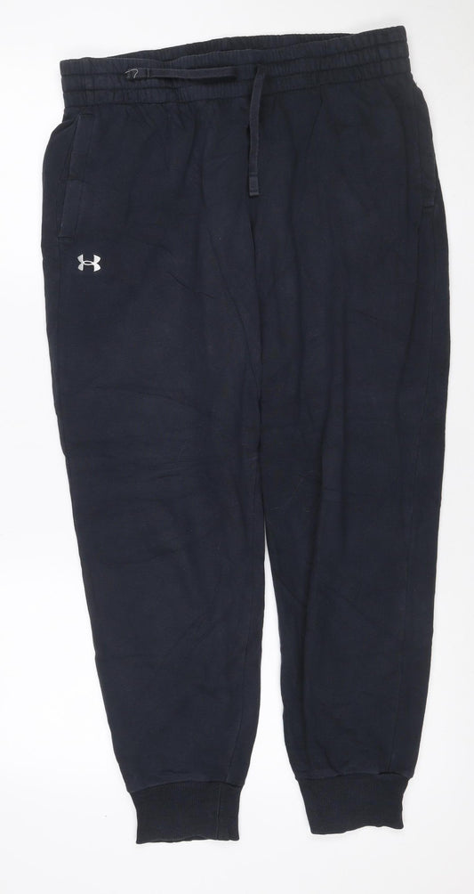 Under Armour Teens Black L Jogger Track Pants Elastic Waist Pockets