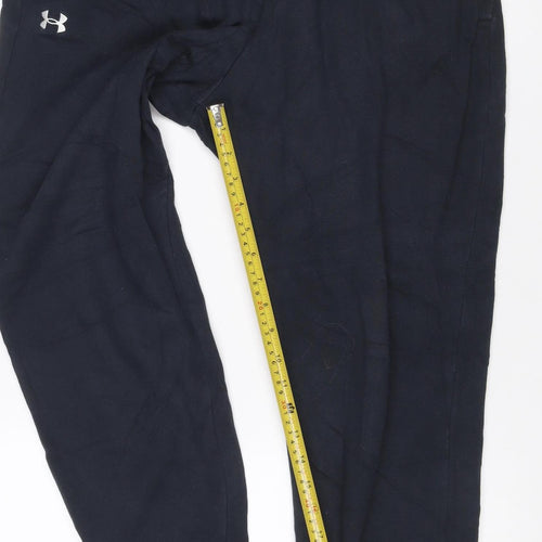 Under Armour Teens Black L Jogger Track Pants Elastic Waist Pockets