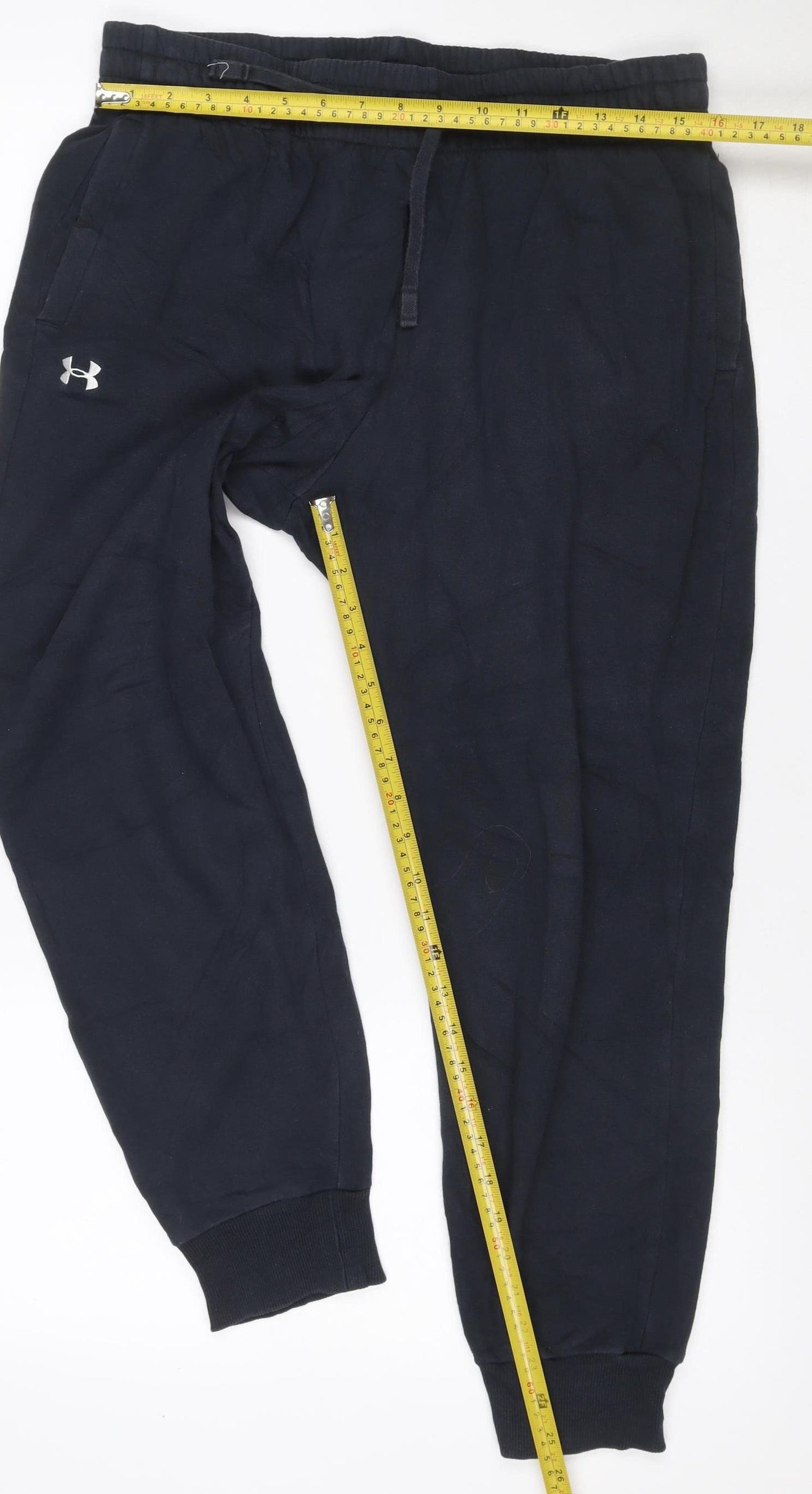 Under Armour Teens Black L Jogger Track Pants Elastic Waist Pockets