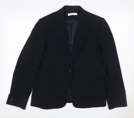 Planet Women's Black UK 16 One-Button Tailored Blazer Jacket