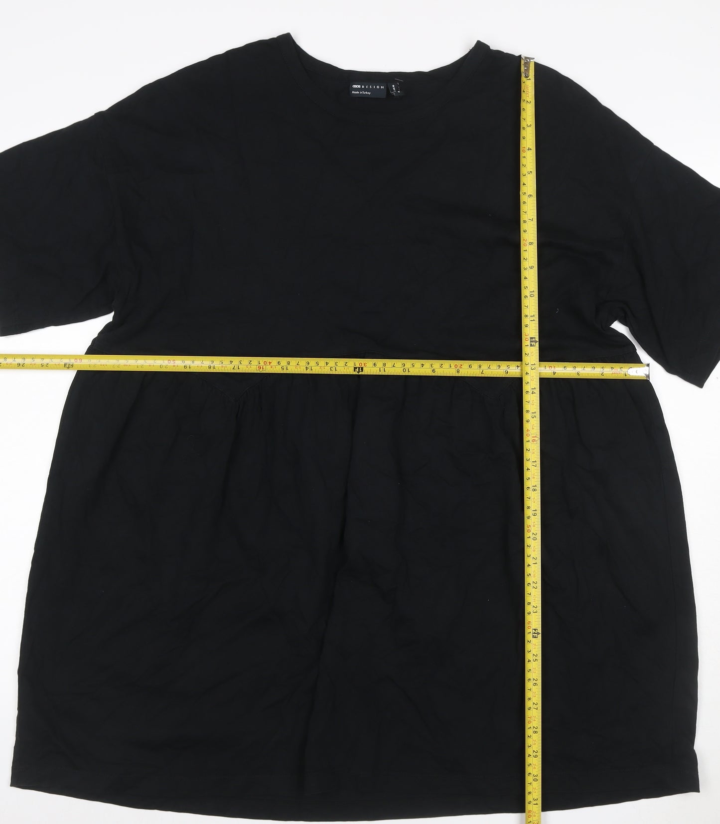 COS Women’s Black UK 14 Short Sleeve Skater Jersey Dress