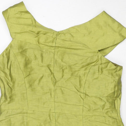 Kaliko Women Green UK 14 Kimono Sleeve V-Neck Blouse