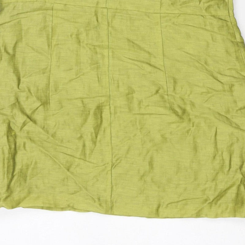 Kaliko Women Green UK 14 Kimono Sleeve V-Neck Blouse