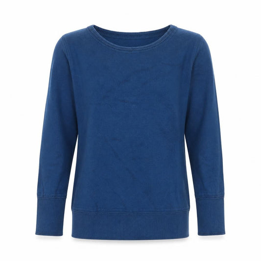 Front view of Reiss Women Blue XS Cashmere Blend Round Neck Raglan Jumper