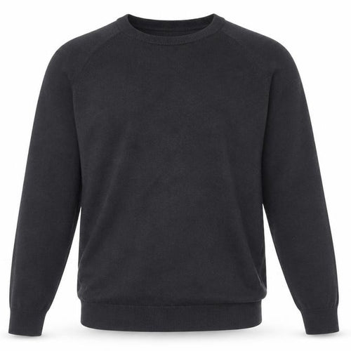 Marks and Spencer Men Black M Pure Cotton Crew Neck Pullover Jumper