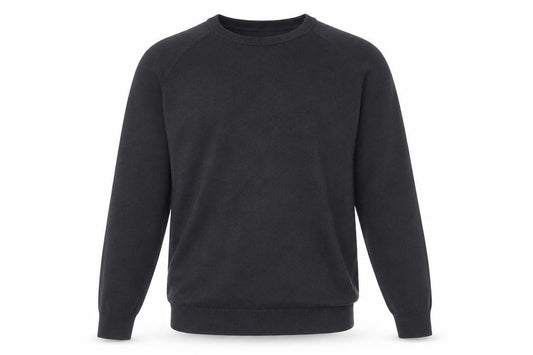 Marks and Spencer Men Black M Pure Cotton Crew Neck Pullover Jumper