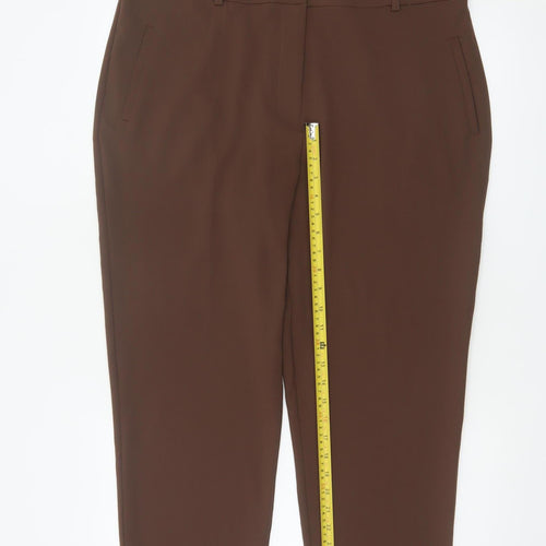 Roman Women’s Brown Size 18 Tapered Tailored Dress Trousers
