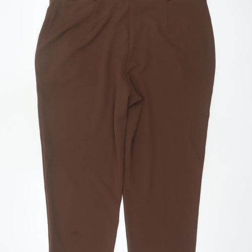 Roman Women’s Brown Size 18 Tapered Tailored Dress Trousers