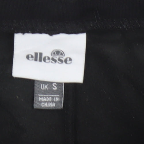 Ellesse Men’s Black S Sweat Shorts Drawstring Logo Pockets
