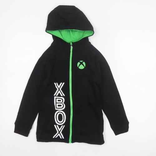 George Boys Black Green Xbox Full Zip Hoodie 8-9 Years
