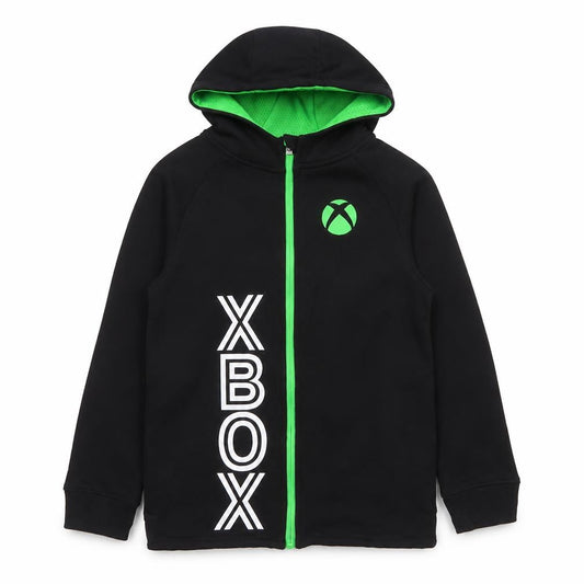 George Boys Black Green Xbox Full Zip Hoodie 8-9 Years