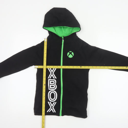 George Boys Black Green Xbox Full Zip Hoodie 8-9 Years