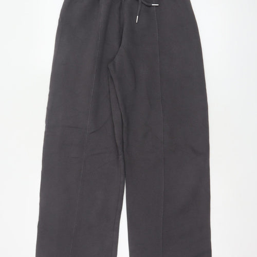 Rising Women’s Black XS Wide Leg Fleece Jogger Trousers Drawstring